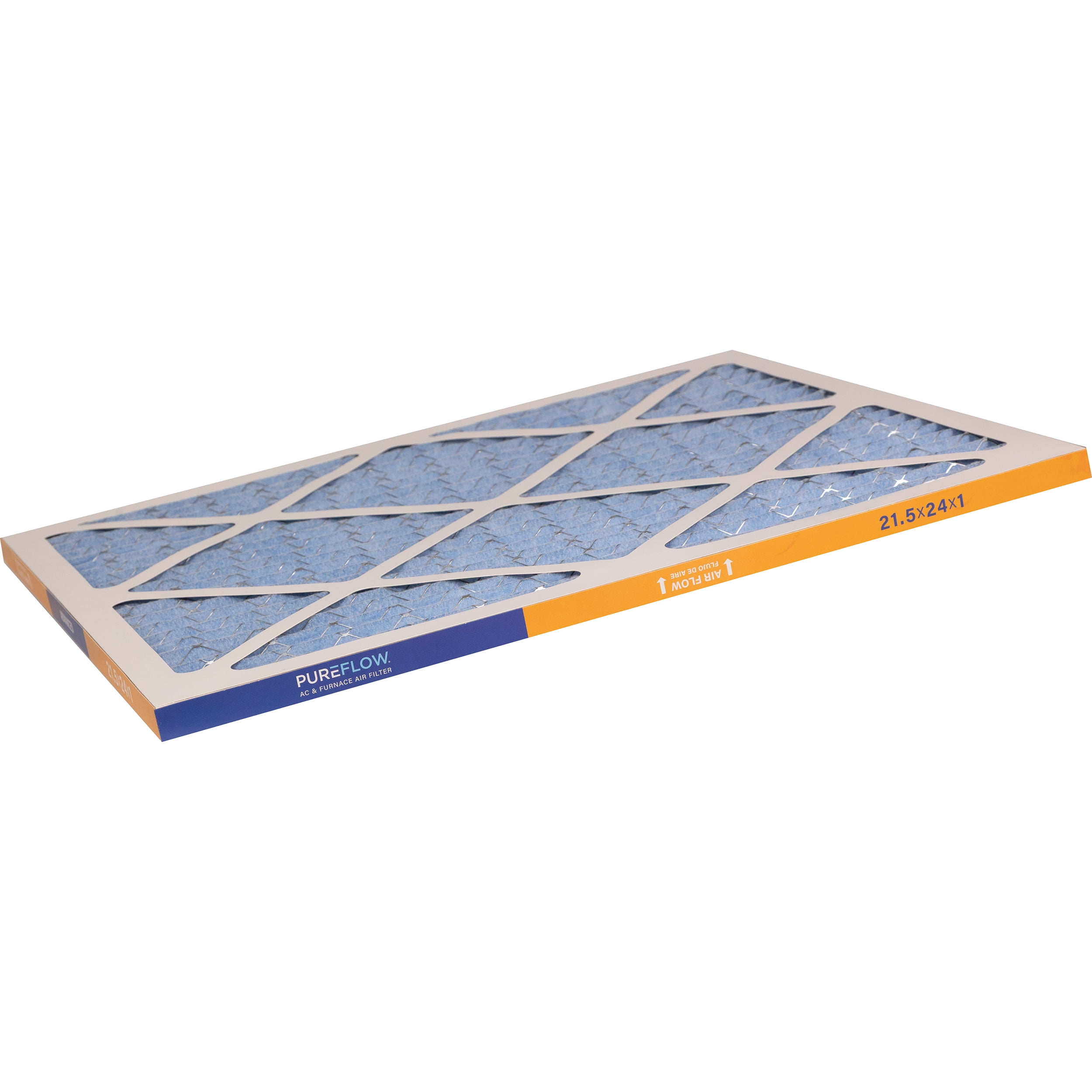 PUREFLOW Home Air Filter MERV 11, 21.5x24x1 Furnace Filter, 4 Layer High Efficiency Filtration for Dust, Smoke, Fumes, Pollutants (4-Pack)