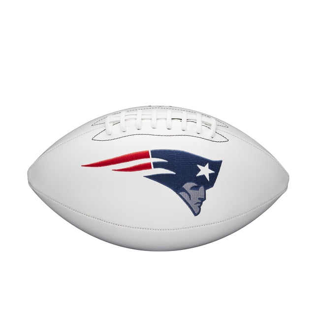 Balón de fútbol americano WILSON NFL Live Team Autograph New England Patriots
