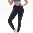 thumbnail image 4 of Sngxgn Leggings for Women Tummy Control Soft High Waisted Yoga Pants for Workout(Navy,S), 4 of 7
