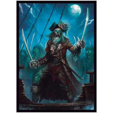 Fantasy North - Rotbeard - Scourge of The Seas - 100 Smooth Matte TCG Card Sleeves - Fits Magic MTG Commander Pokemon and Other Card Games - Playing Card Sleeves