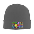 thumbnail image 2 of ZICANCN Knit Beanie Hat-Cartoon Doodle Pattern Winter Cap Soft Warm Classic Hats for Men Women Abstract Background, 2 of 8