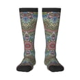 thumbnail image 2 of Lsque Snowflake Colorful Printed Crew Socks Men's Women's LightWeight Thin Casual Calf Socks ,Knee High Socks,Cotton Socks, 2 of 9