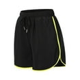 thumbnail image 3 of Seductiva Yellow Womens Casual Shorts Womens Athletic Shorts Running Dolphin Shorts with Pockets and Drawstring, 3 of 7