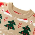 thumbnail image 5 of Lovebay 1-6T Kids Boys Girls Christmas Hat Sweater Crewneck Pullover Xmas Tops - Khaki, 5 of 8