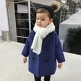 thumbnail image 6 of NOKIO Toddler Baby Boys Winter Elegant Notched Collar Coat Double Breasted Trench Coat Warm Wool Pea Coat Jacket for Kids Toddler Kids Plaid Coat, 6 of 8