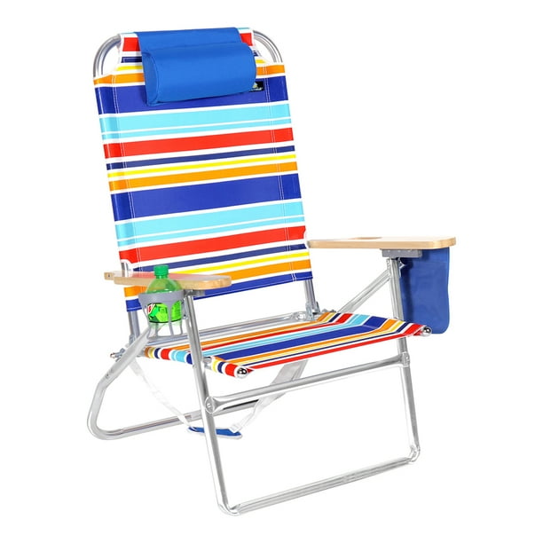 Extra Large - High Seat 3 Reclining Position Aluminum Heavy Duty Beach ...