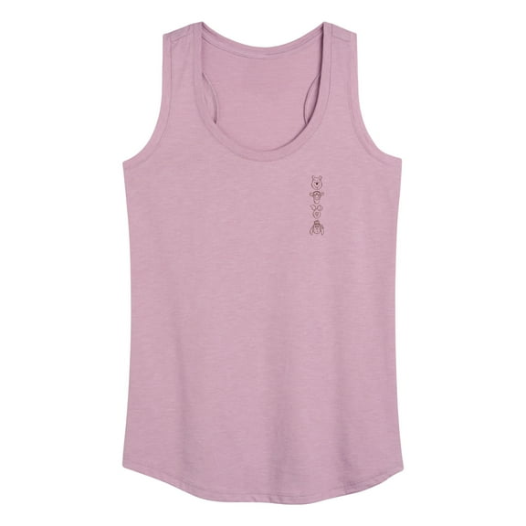Winnie the Pooh - Tigger, Pooh Bear, Piglet, and Eeyore - Women's Racerback Tank Top