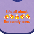 thumbnail image 4 of Inktastic All About the Candy Corn Boys or Girls Baby Bib, 4 of 4