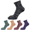 thumbnail image 4 of LOFIR Mens Toe Socks Comfy Cotton Crew Five Finger Ankle Socks for Running Athletic, 5 Pairs, 4 of 6