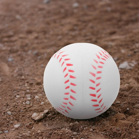 SOPOTUTU 5-Pack Soft PU Practice Baseballs White Training for Kids and Adults Throwing Drills