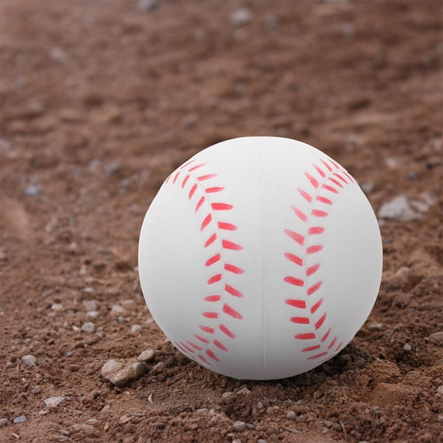 FENGGUIQU 5Pcs Safety Soft PU Baseballs White for Throwing and Batting Practice Training