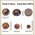 thumbnail image 2 of 1 Box 40Pcs Tiger Eye Stone Cabochons Gemstone Cabochons Flatback Oval Cabochon Stones Flat Back Gemstone Healing Energy Loose Natural Stone Beads for DIY Jewelry Making DIY Rings Supplies, 2 of 6