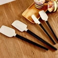 thumbnail image 5 of ZZkhGo Silicone Rubber Scraper with Wooden Handle Double-Curved Baking Cream Spatula Heat-Resistant 20 cm Comfortable Grip, 5 of 7