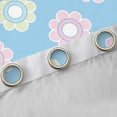 thumbnail image 4 of Feelyou Dreamy Floral Flower Black Out Curtains for Kids, Kawaii Cherry Blossoms Curtains Pack of 2 (42x63 Each), Princess Cartoon Blue Bedroom Curtains, Curtains and Drapes Room Decor, 4 of 6