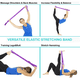 thumbnail image 3 of Correa de yoga, correa de estiramiento con bucles para flexibilidad, correa elástica de múltiples bucles para yoga de mujeres, entrenamiento de baile y fisioterapia Xemadio 220124-1, 3 of 7