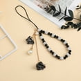 thumbnail image 4 of CIMAXIC 1pc Non-slip Phone Lanyards Crystal Beads Flower Hand Wrist Strap Short String,7.87"X0.39"X0.39", 4 of 5