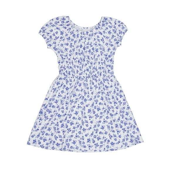 Wonder Nation Girls Smocked Waist Dress, Sizes 4-18 & Plus