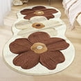thumbnail image 5 of Cute Flower Bath Mat,Non-Slip Washable Rugs Floor Mat, Bathroom Rugs Non Slip Washable High Absorbent Easy to Clean,Entrance Bedroom Bathroom Indoor Door Carpet For Home(Brown,16*24 in), 5 of 8
