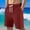 Wine, variant on Mens Shorts Men's Casual Shorts Elastic Waist Drawstring Lightweight Outdoor Summer Beach Shorts with Pockets Hiking Shorts