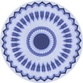 thumbnail image 1 of Ahgly Company Indoor Round Patterned Heavenly Blue Area Rugs, 3' Round, 1 of 6