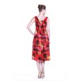 thumbnail image 3 of Robe Débardeur Élastique Hawaïenne pour Femmes Rouge Coucher de Soleil, 3 of 4