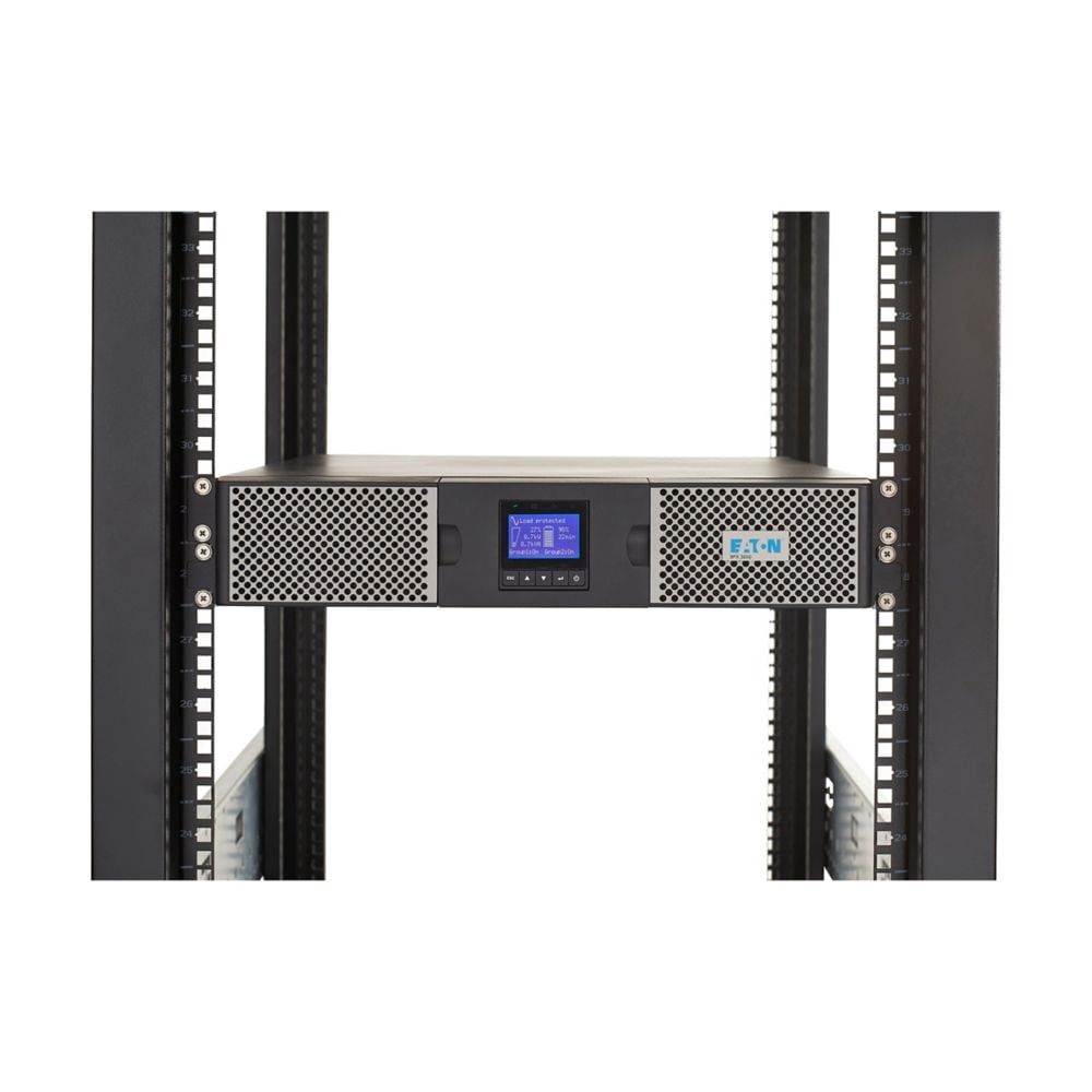 Eaton 9PX1500RTN 9PX 1500VA 1350W 120V Online Double-Conversion UPS - 5-15P, 8x 5-15R Outlets, Cybersecure Network Card, Extended Run, 2U Rack/Tower - 2U Rack/Tower - 120 V AC Input - 120 V AC Output