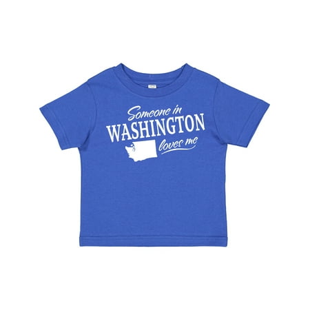 

Inktastic Someone in Washington Loves Me Gift Toddler Boy or Toddler Girl T-Shirt
