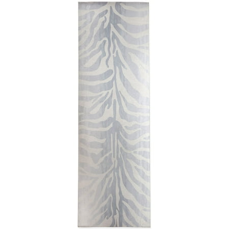 

Zebra Blue Grey Kitchen Mat by Kavka Designs