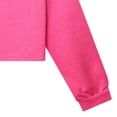 thumbnail image 4 of Girls Long Sleeve Loose Fit Pullover Hooded Sweatshirt Casual Fashion Soft Athletic Tops With Pocket,6-12 Months 12-24 Months 2t 3t 4t 5t 6t 7t 8t 9t Children Hot Pink 5-6 Years, 4 of 6