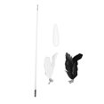 thumbnail image 2 of Telescopic Cat Wand, Interactive Cat Feather Toy Long Lifespan Lightweight with Bells for Kitten Kitty, 2 of 7