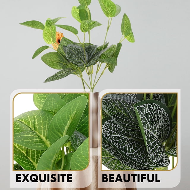 Hytrove 6Ud De Hojas Artificiales Para Arreglo Floral Y De Hogar