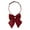 Burgundy, variant on INSPIRE CHIC Women's Solid Color Pre-tied Bowknot Adjustable Uniform Bow Ties Yellow One Size