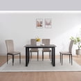 thumbnail image 4 of S-HOME Casual Dining Chairs Set Of 4 Velvet Upholstered With Adjustable Feet Ideal For Multiple Occasions, Gray, 4 of 9