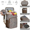 thumbnail image 5 of Retro Floral Insulated Backpack Cooler - Chic Paisley Design for Travel, Hiking & Camping, Leakproof & High-Performance Insulation, 5 of 6