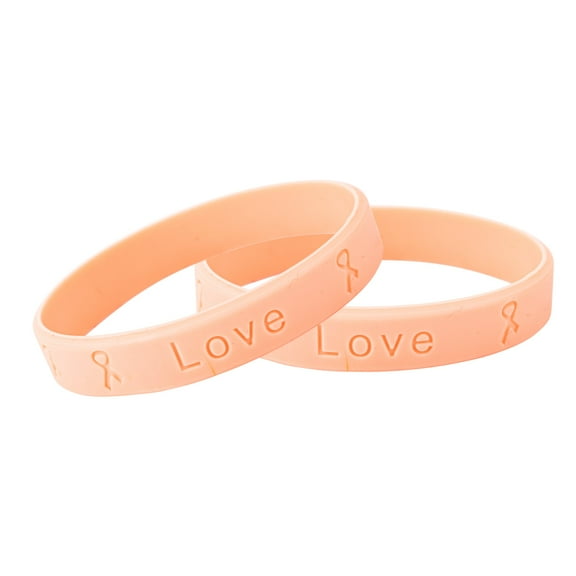 The Awareness Company Uterine Cancer Awareness Silicone Medical ID Bracelet (25 Pack)
