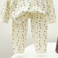 thumbnail image 6 of masbird Little Girls Boys Long Sleeve Pajamas Sets Toddler Cotton Pjs Kids Fall Winter Sleepwears 6-12 Months 12-24 Months 2t 3t 4t 5t 6t 7t 8t 9t Children(Purple,3-4 Y), 6 of 6