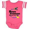 thumbnail image 3 of Inktastic Down Syndrome Awareness with Butterfly and Ribbon Boys or Girls Baby Bodysuit, 3 of 5