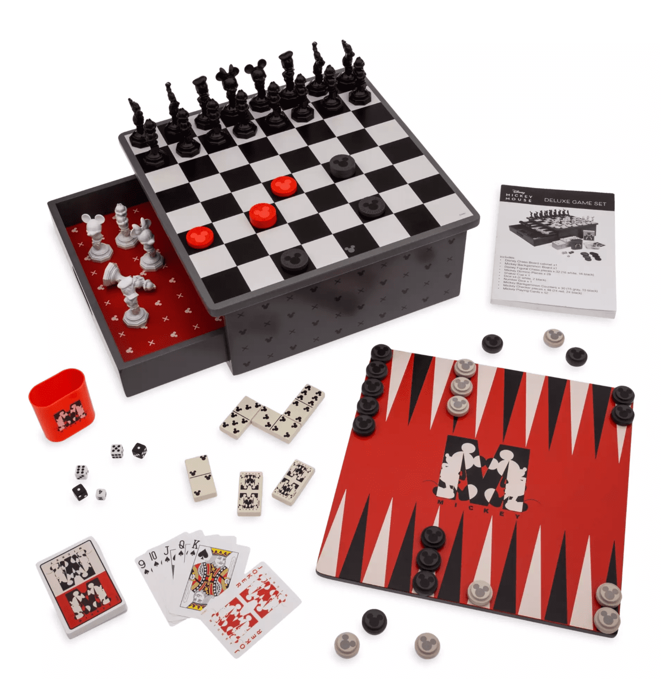 Disney Mickey Mouse Deluxe Board Game Set for Kids and Families