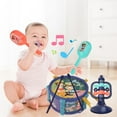 thumbnail image 5 of Deals! Danhjin Baby Musical Toys, Musical Toy Set with Drum and Sand Hammers Instrument, Early Learning Percussion Instrument for Infants Safe ABS Plastic, Christmas Gifts for Newborn Boys and Girls, 5 of 6