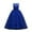 Blue, variant on XIMIN Girls’Tulle Retro Vintage Dresses Princess Elegant Tulle Long A Line Dresses Lace Bridesmaid Dress Flower Lace Pageant Party Wedding Floor Length Dance Evening Gown