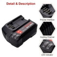 thumbnail image 2 of 20V Max Battery Charger Replacement for Craftsman Lithium Batteries CMCB104 CMCB101 CMCB204 CMCB202 CMCB201 CMCB209 CMCB205 CMCB102 CMCB100, 2 of 6