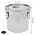 thumbnail image 6 of 21L Airtight Rice Bucket Stainless Steel 304 Canister Food Storage Container+Lid, 6 of 17