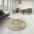 thumbnail image 4 of Ahgly Company Machine Washable Indoor Rectangle Traditional Dark Almond Brown Area Rugs, 3' x 5', 4 of 7