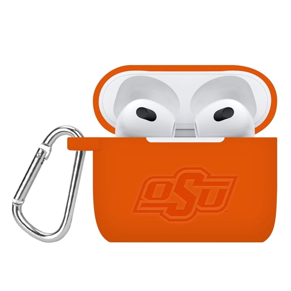 Oklahoma State Cowboys Engraved Silicone Case Cover Compatible with Apple AirPods Gen 3 (Orange) by Affinity Bands