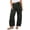Army Green, variant on Women's Corduroy Pants High Waisted Casual Straight Leg Trousers with Pockets Loose Comfy Solid Color Relaxed Lounge Pants, Navy L