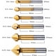 thumbnail image 3 of Innovación en perforación de precisión: juego de brocas avellanadas para metales mecanizables, revestimiento de titanio que garantiza una perforación suave y una vida útil prolongada en proyectos de, 3 of 5