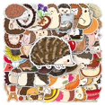 thumbnail image 1 of Calcomanías de vinilo con forma de erizo, 50 unidades, lindas caricaturas, 1 of 1