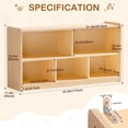 thumbnail image 2 of Robud Wooden Toy Storage Organizer, 5-Compartment Montessori Shelf with Anti-tip Kit, Wooden Storage Cabinet for Kids Room, Bedroom, Playroom, Nursery, Preschool, 44.9" x 23.6" x 11.8", 2 of 8