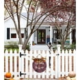 thumbnail image 3 of Eveokoki Halloween Decorations Door Sign, 11 Inch Rustic Eat Drink & Be Scary Wooden Hanging Sign for Front Door, Wreath with Bow Party Indoor Outdoor Decor Home, 3 of 5