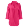 thumbnail image 4 of Youmylove Couverture de Maillot de Bain pour Femmes Couverture de Maillot de Bain Bikini Couverture de Maillot de Bain Robe de Plage à Cordon Chemise de Bain Ajourée, 4 of 5